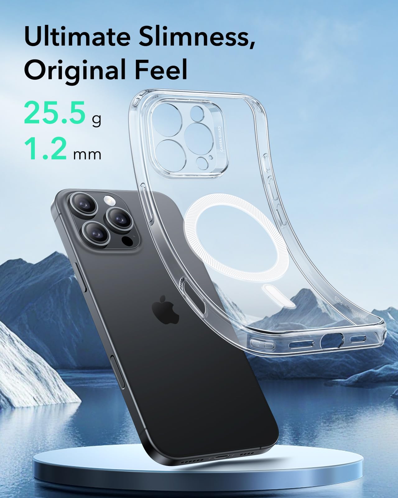 ESR for iPhone 16 Pro Case with MagSafe - Slim Shockproof Clear Cover with Camera Protection | Anti-Yellowing & Scratch-Resistant Magnetic Phone Case | Perfect for Everyday Use, Travel & Outdoor Activities