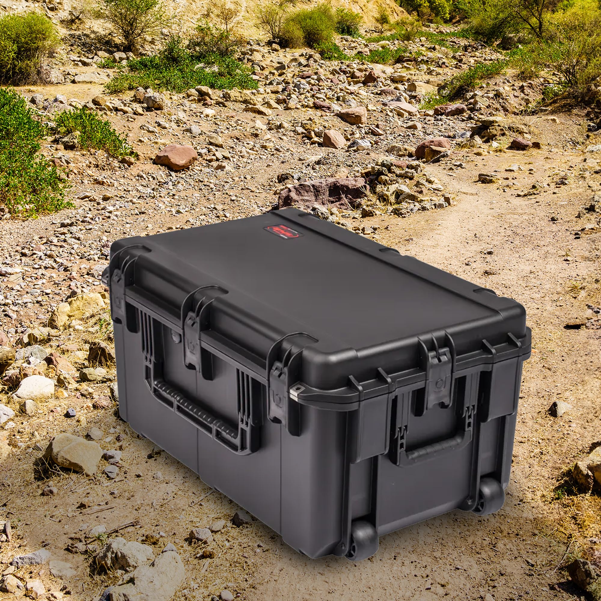 SKB Cases 3i 2918 14BE iSeries Waterproof Military Utility Case with Wheels - Submersible, UV Protected, 24 lbs, Black - Ideal for Hunting, Outdoor Adventures & Equipment Storage