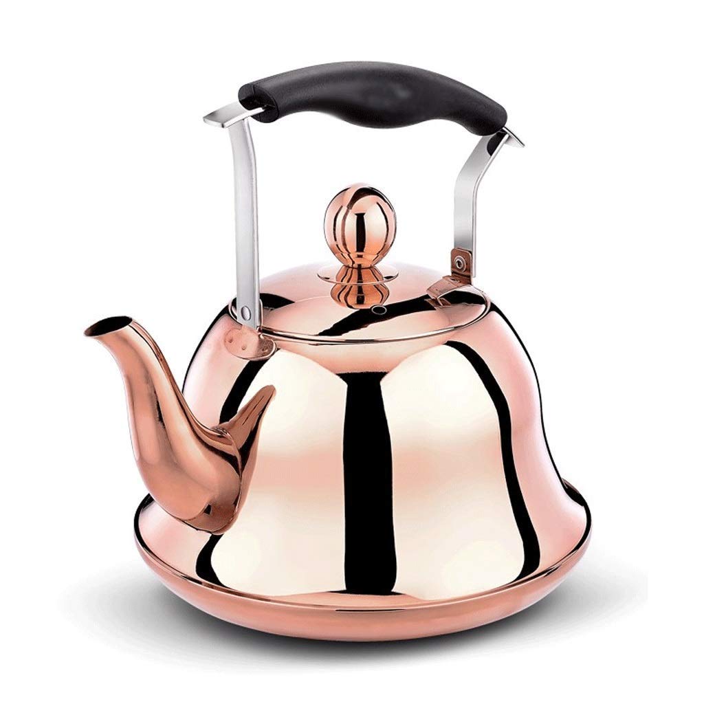 Premium Stainless Steel Whistling Tea Kettle for Gas Stove - 2.5QT Whistle Water Kettle with Ergonomic Handle & Easy-Pour Spout - Perfect for Tea Lovers, Coffee Brewing & Home Kitchen Use