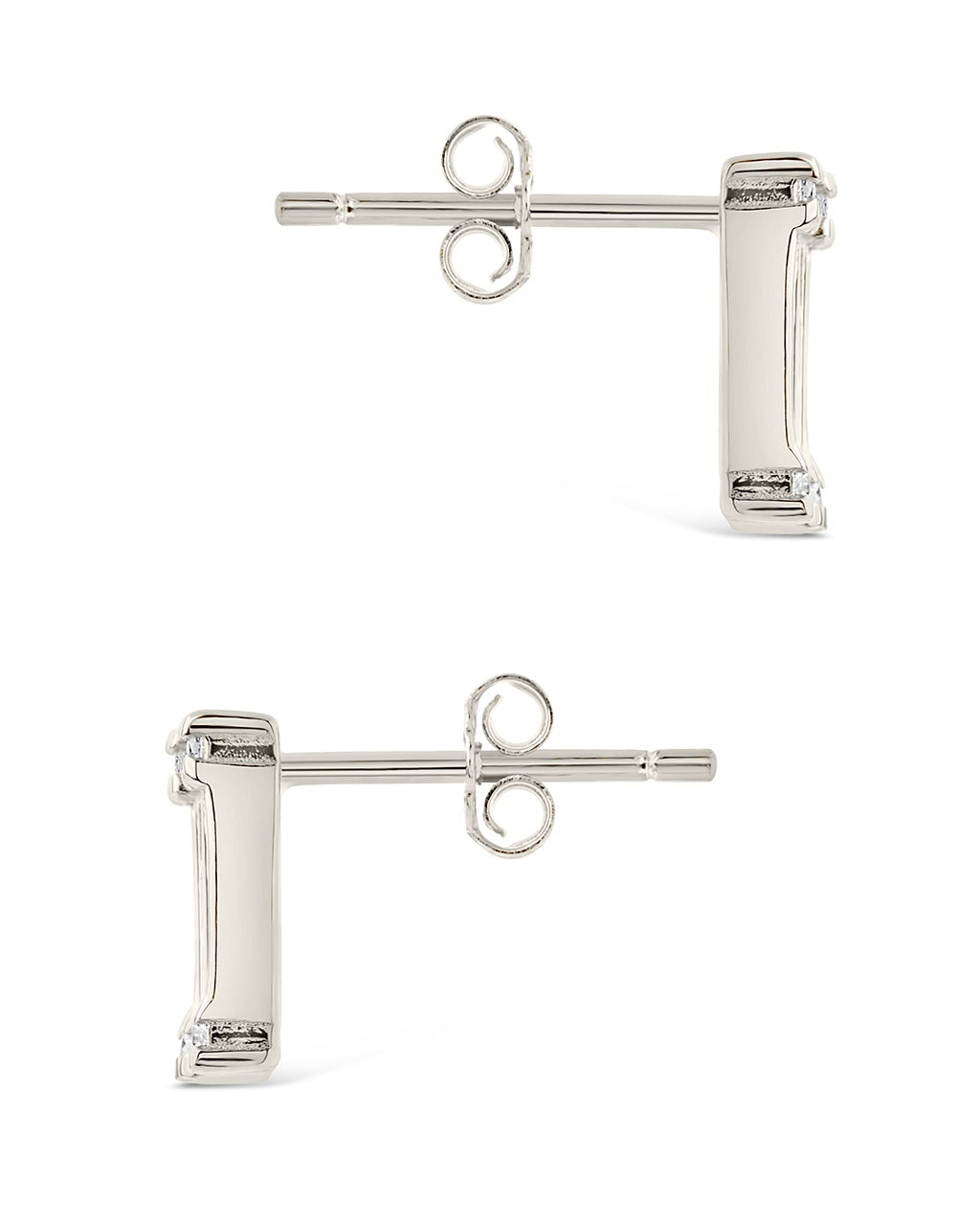 Luella CZ & Enamel Square Stud Earrings for Women - Elegant Cubic Zirconia Fashion Jewelry - Perfect for Parties, Weddings & Everyday Wear