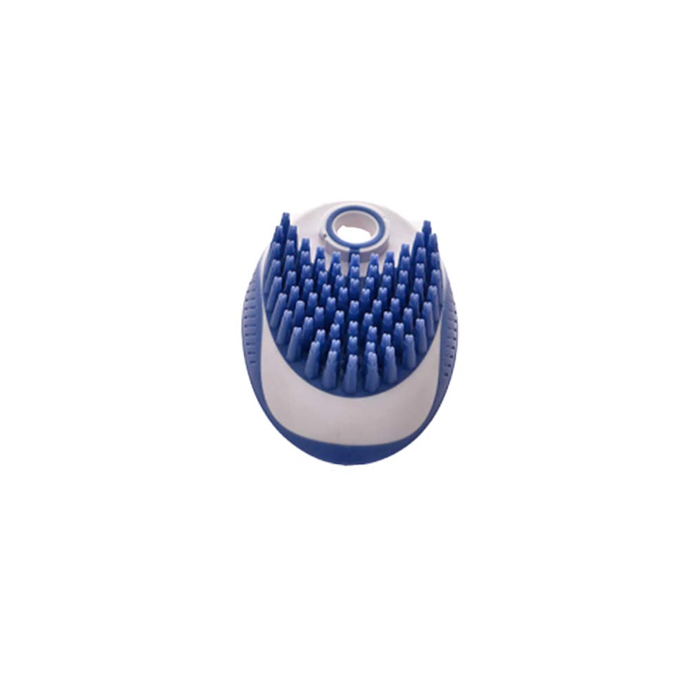 TEHAUX 1Pc Pet Massage Brush - Soft Bristle Bath Brush for Dogs & Cats - Gentle Shower Grooming Tool for Washing & Shedding Control (Blue) - Perfect for Bath Time & Relaxation at Home