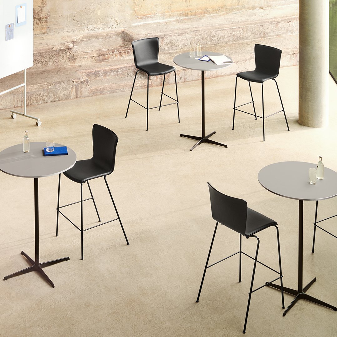 Round Bar Table - Modern & Stylish Counter Height Table for Kitchen, Dining Room, or Outdoor Patio - Perfect for Entertaining & Small Spaces