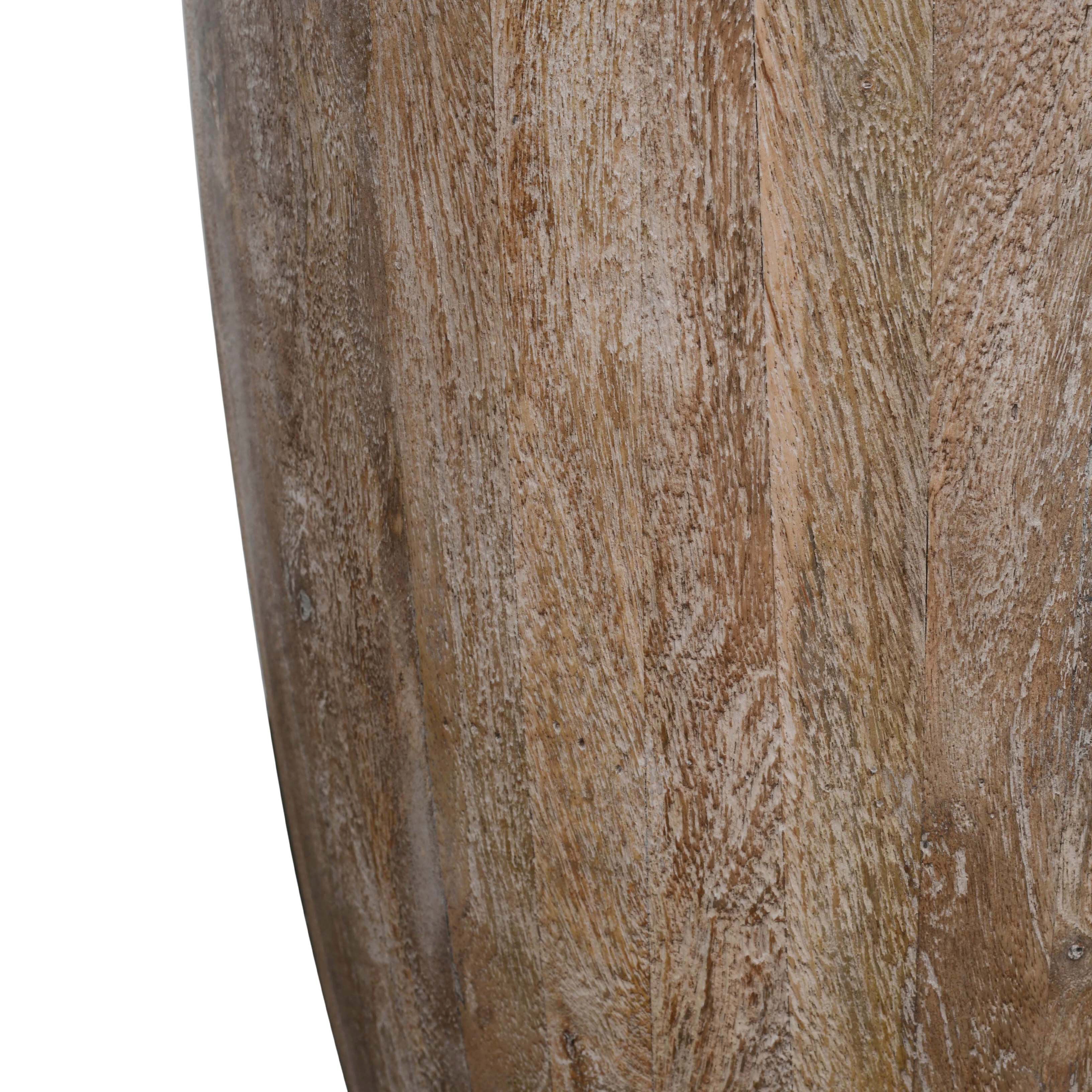 Origins Drum Side Table - Round Wooden End Table with Storage Shelf for Living Room, Bedroom, or Office - Perfect for Holding Lamps, Books, and Decor