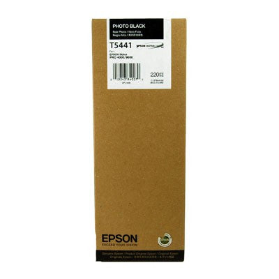 Epson T544100 9600 Photo Black 220ml Ink Cartridge - High-Quality Photo Printing for Professional Photographers & Home Photo Labs