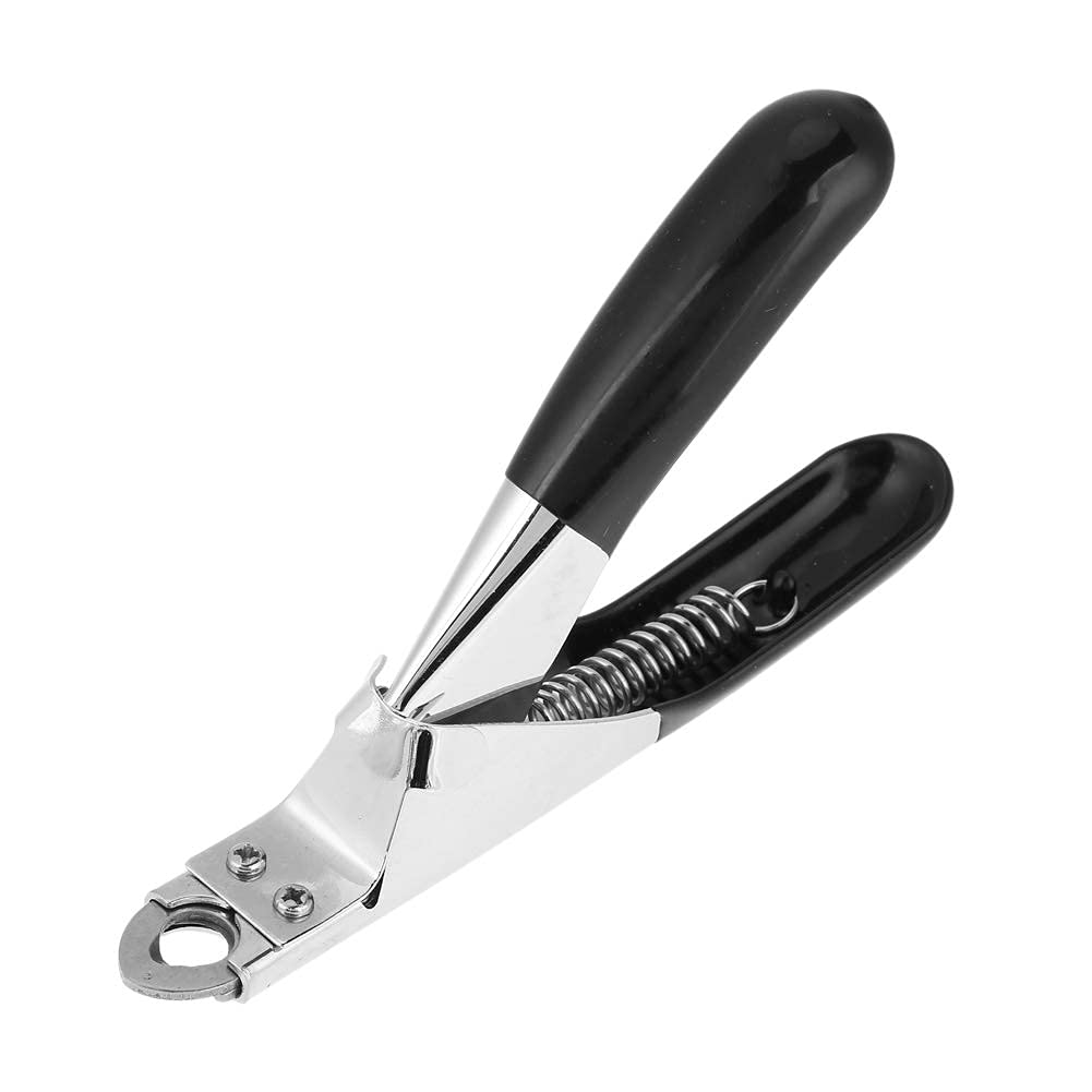 Professional Dog & Cat Nail Clippers with Safety Guard - Sharp Pet Grooming Tool for Large & Small Animals | Includes Nail File | Prevents Over Cutting (Black) | Perfect for Home Grooming & Vet Clinics