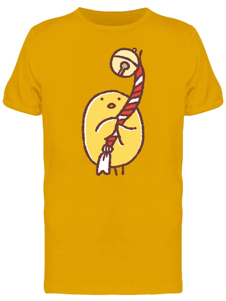 Men's Chicken and Bell Cartoon Graphic T-Shirt - Casual Funny Animal Print Tee for Everyday Wear & Gifts