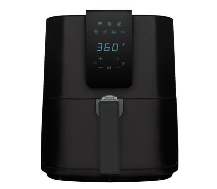 Emerald 1800W Digital Air Fryer with LED Touch Display, 5.2L Detachable Basket & Slide-Out Pan - Perfect for Healthy Frying, Roasting, Baking & Reheating - Ideal for Families, Meal Prep & Quick Snacks