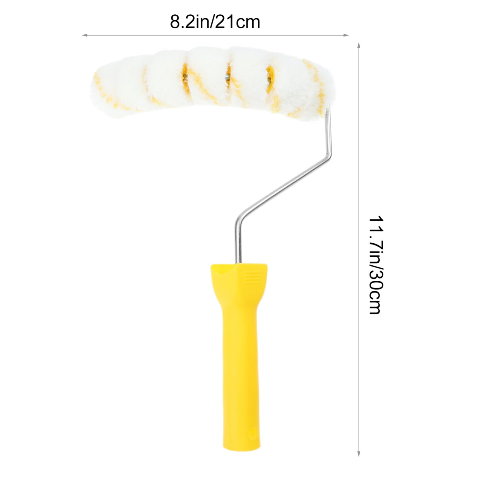 8 Inch Paint Roller Brush Set - 7 Wheels Roller, Foam Brush & Painting Tray - Professional Home Painting Supplies & Tools for Walls, Ceilings & DIY Projects