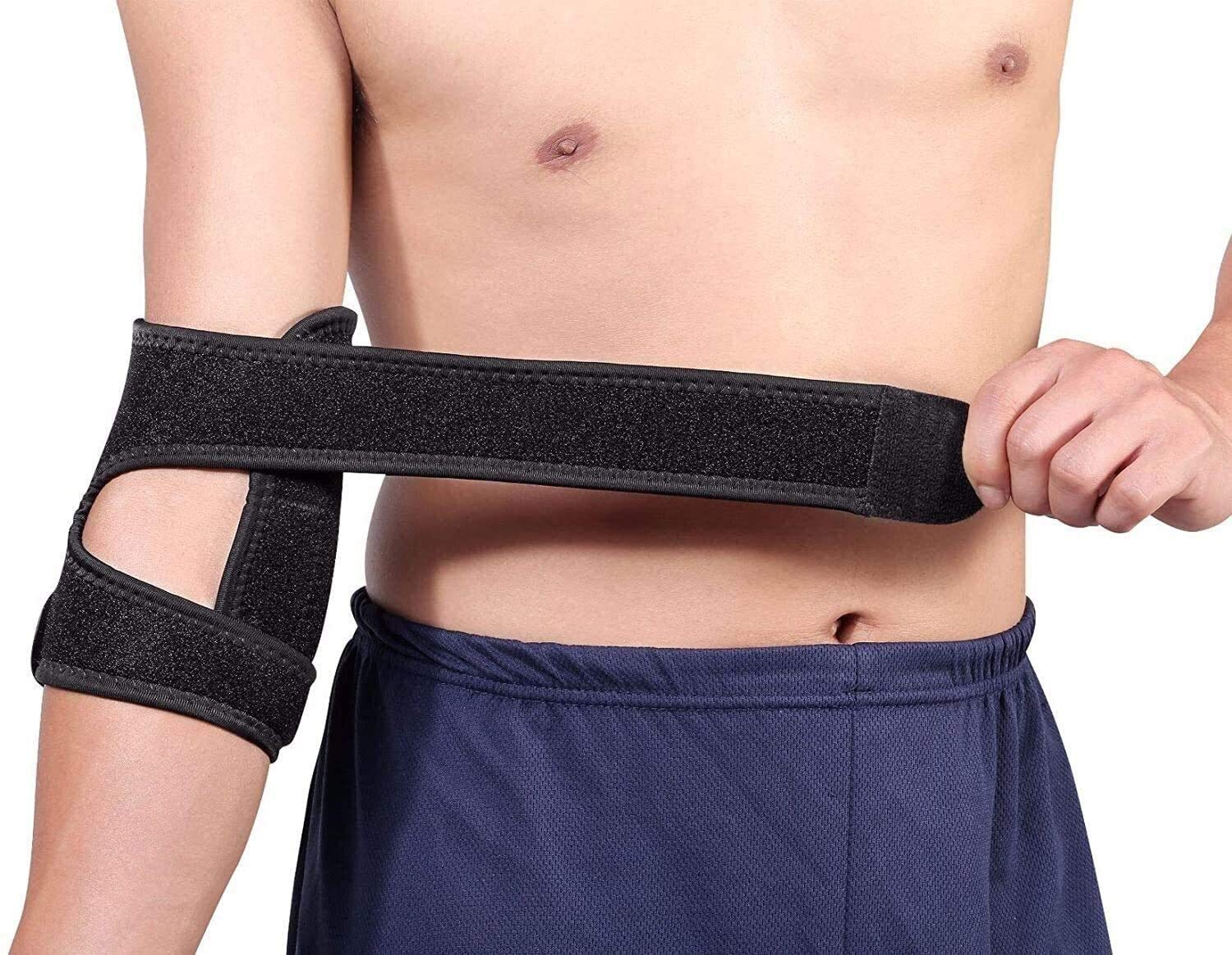 **Adjustable Elbow Brace for Pain Relief - 20Pcs Breathable Compression Sleeve with Dual-Spring Stabilizer - Support for Arthritis, Tendonitis & Joint Pain - Ideal for Cubital Tunnel, Sports Injuries, Tennis & Golfers - Perfect for Workouts, Recovery & Daily Comfort**