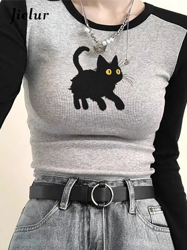 Trendy American Style Cartoon Print Women's T-Shirts - Sexy Chic Crew Neck Colorful Fashion Y2K Casual Tees for Office, Streetwear & Everyday Outfits