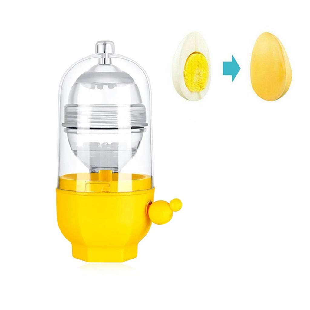 Selomore Golden Egg Scrambler Shaker Whisk - Hand Powered Egg Maker Mixer for Cooking & Baking - Perfect for Omelets, Scrambled Eggs & Pancakes - Durable Kitchen Utensil (0421US333)