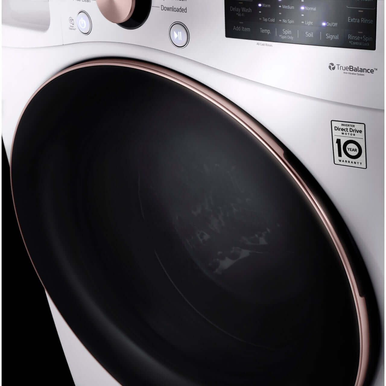 LG WM4000HWA 27 Inch 4.5 Cu Ft White Front Load Washer with Steam Technology - Perfect for Laundry Rooms, Apartments & Energy-Efficient Homes