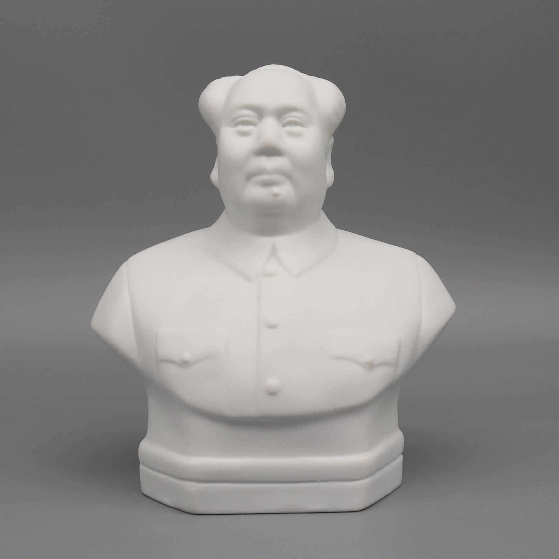 Chairman Mao Ceramic Bust - Handcrafted Collectible Figurine for Home Decor, Office Display & Historical Memorabilia