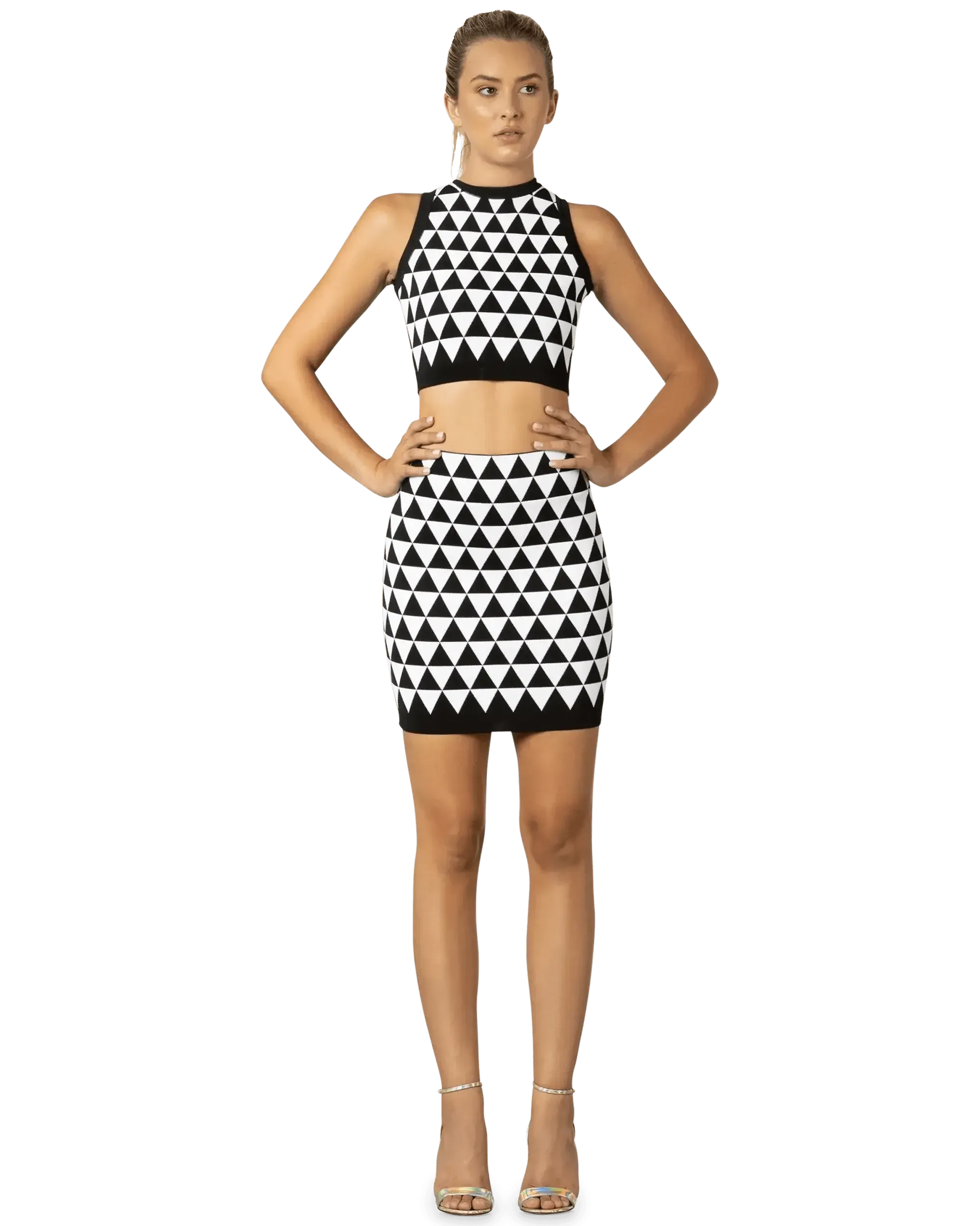 Stylish Geometric Print Crop Top for Women | Trendy Summer Fashion | Perfect for Casual Outings, Beach Trips & Music Festivals