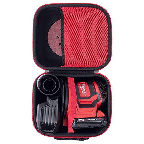 Milwaukee M18 18V Battery Holder with Hard Case - Compatible with 2648-20 M18 Orbit Sander & Other Milwaukee Tools - Perfect for Workshop Storage & Tool Protection