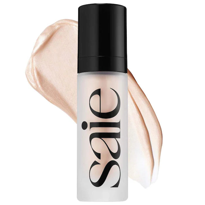 Saie Glowy Super Gel - Lightweight Dewy Multipurpose Highlighter for Face & Body | Natural Glow Makeup for Everyday Wear & Special Occasions