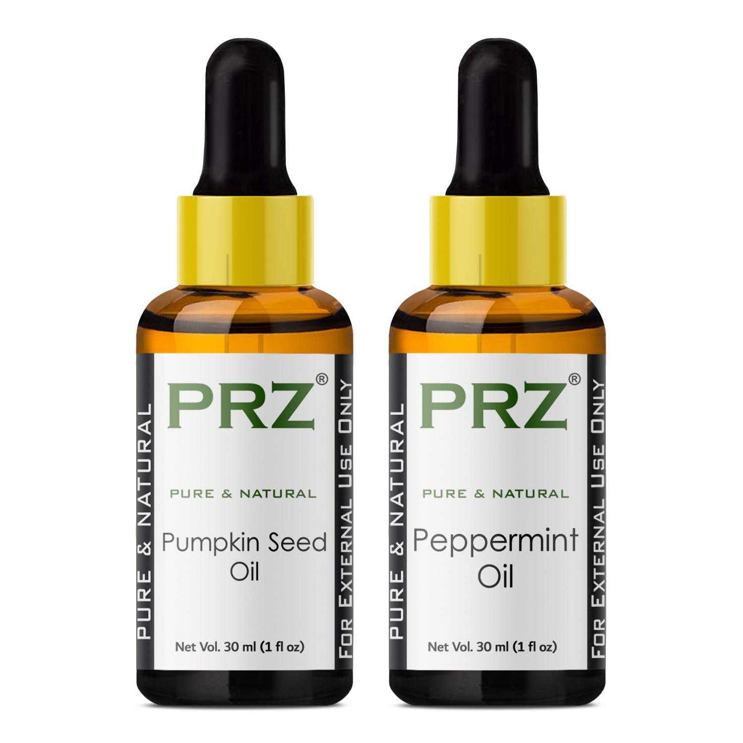 Pure Pumpkin Seed & Peppermint Oil Combo - 30ml for Aromatherapy & Skin Care