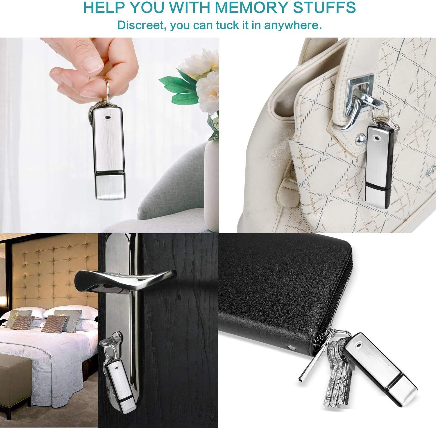 M S TECH 8GB USB Pen Drive Voice Recorder - 120 Hours Clear Audio Storage, Hidden Spy Device for Meetings, Lectures & Interviews | Portable Mono Recording Device for Business & Education