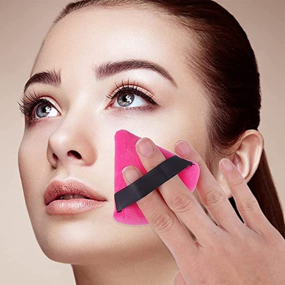 Soft Triangle Makeup Puff for Loose Powder & Foundation - Premium Beauty Blender Sponge for Flawless Face & Body Application (5-Piece Set, Multicolor) - Perfect for Professional Makeup Artists & Daily Beauty Routine