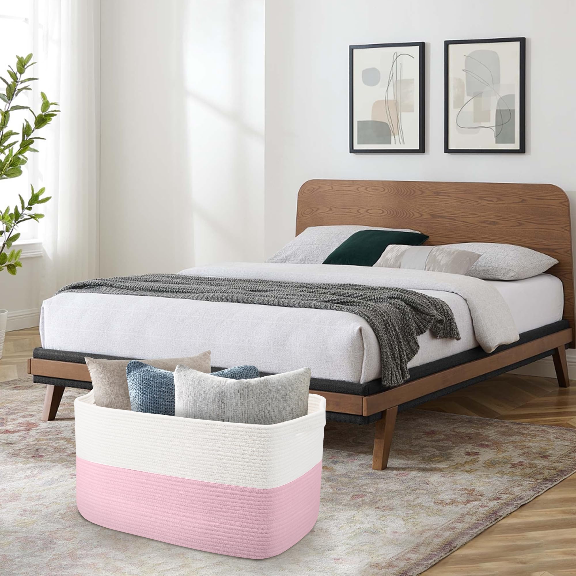 XXXL Pink Storage Basket - 23.6