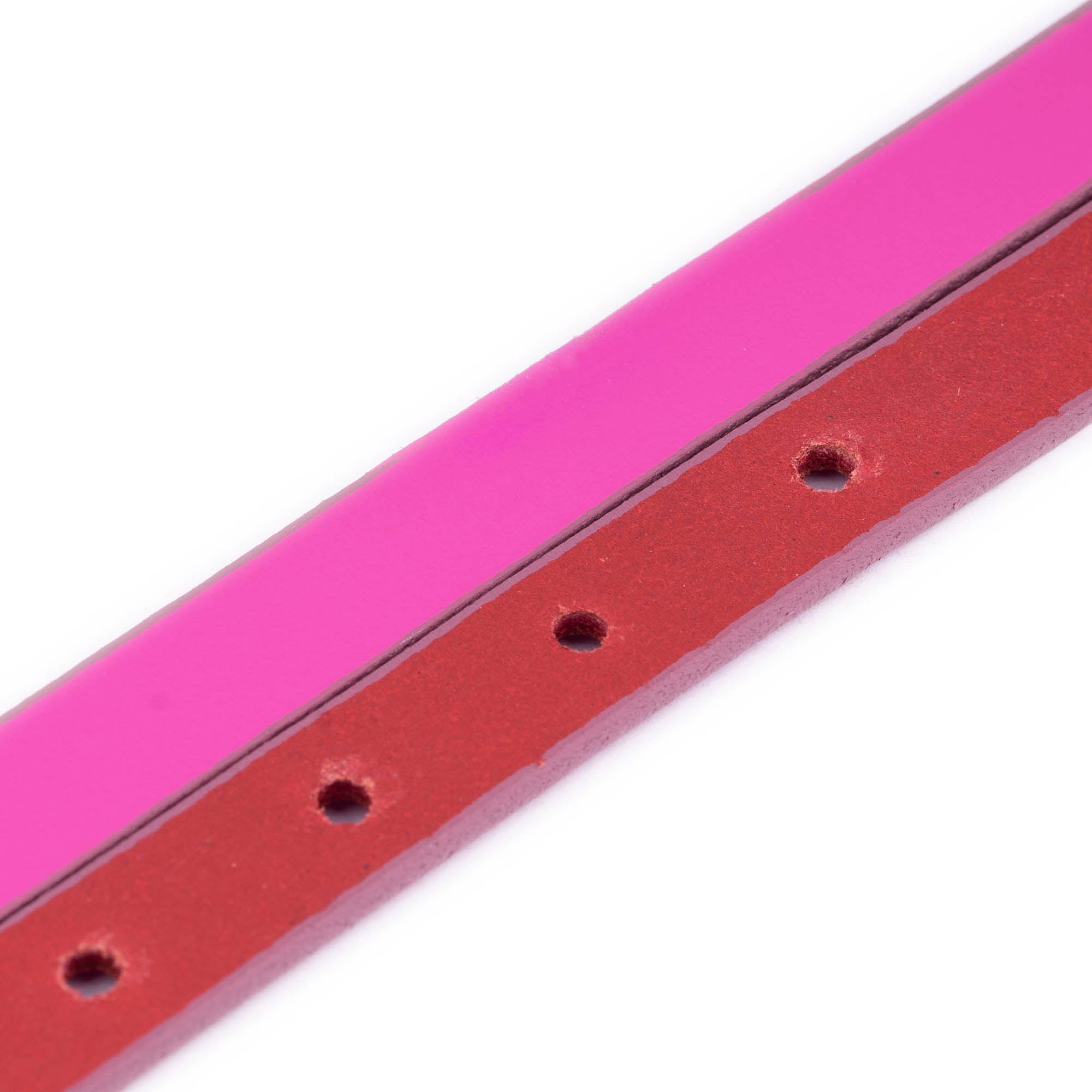 1.5 cm Fuchsia Leather Belt Strap Replacement for Versace Buckles - Women's Fashion Accessory for Jeans, Dresses & Office Wear