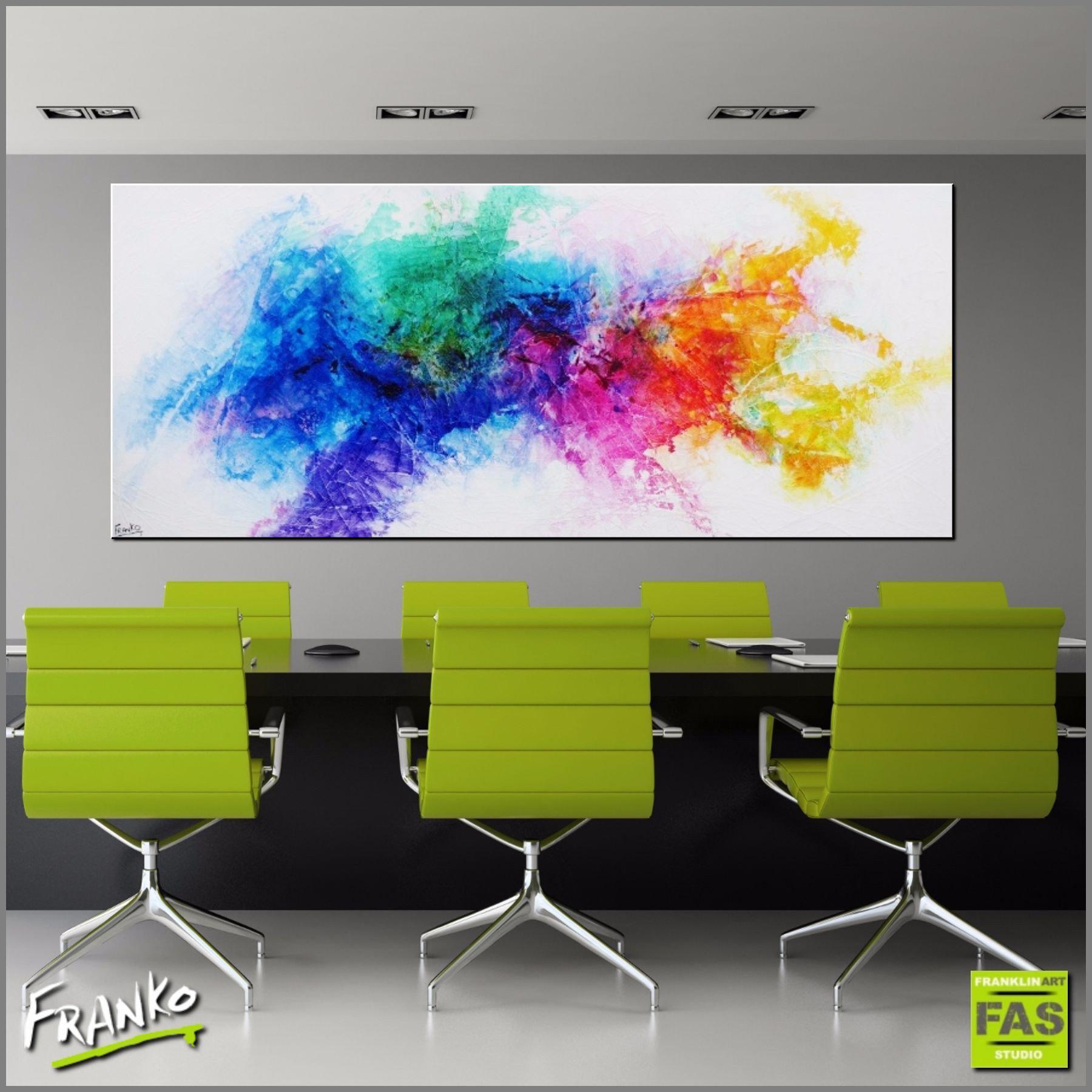 Vibrant Abstract Canvas Art - 240cm x 100cm Colorful Wall Painting for Living Room & Bedroom Decor | Modern Home & Office Wall Art