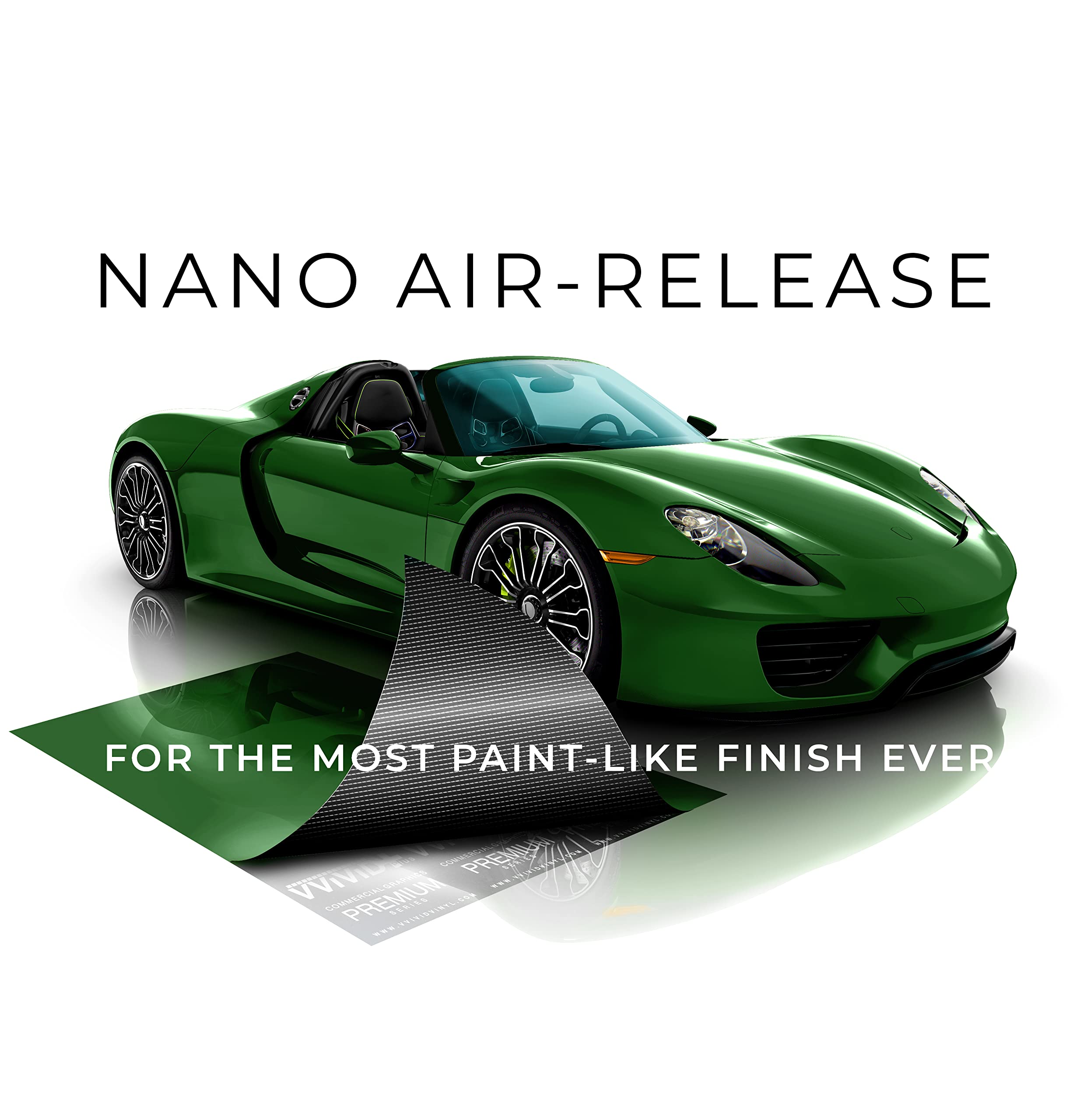 VViViD+ Ultra Gloss Premium Vinyl Car Wrap Film - 25ft x 5ft Glossy Sonoma Green - DIY Vehicle Customization for Cars, Trucks & Motorcycles - High Gloss Finish for Showroom Look
