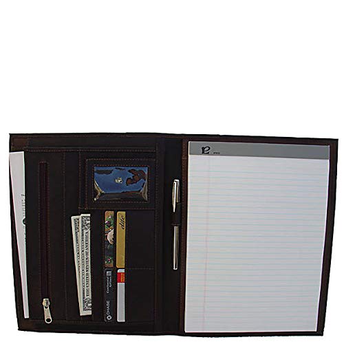 Professional Black Letter-Size Padfolio with Organizer - Perfect for Business Meetings, Interviews & Office Organization | Premium Executive Portfolio