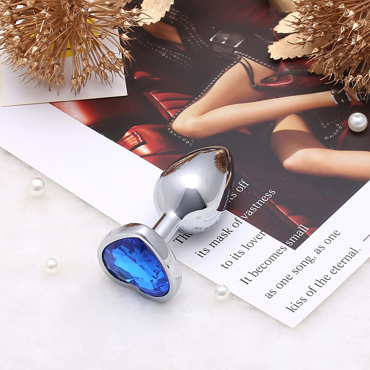 Premium Super Steel Anal Plug - Comfortable & Safe Fetish Sex Toy for Men & Women (Blue) - Perfect for Solo Play, Couples & BDSM Exploration