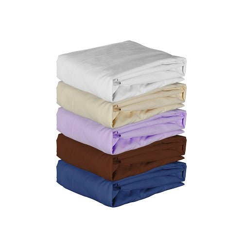 Premium Microfiber Massage Table Cover Set - 2-Piece White Spa Bed Sheets | Soft, Durable & Machine Washable | Perfect for Professional Massage Therapy, Home Spa, and Wellness Centers