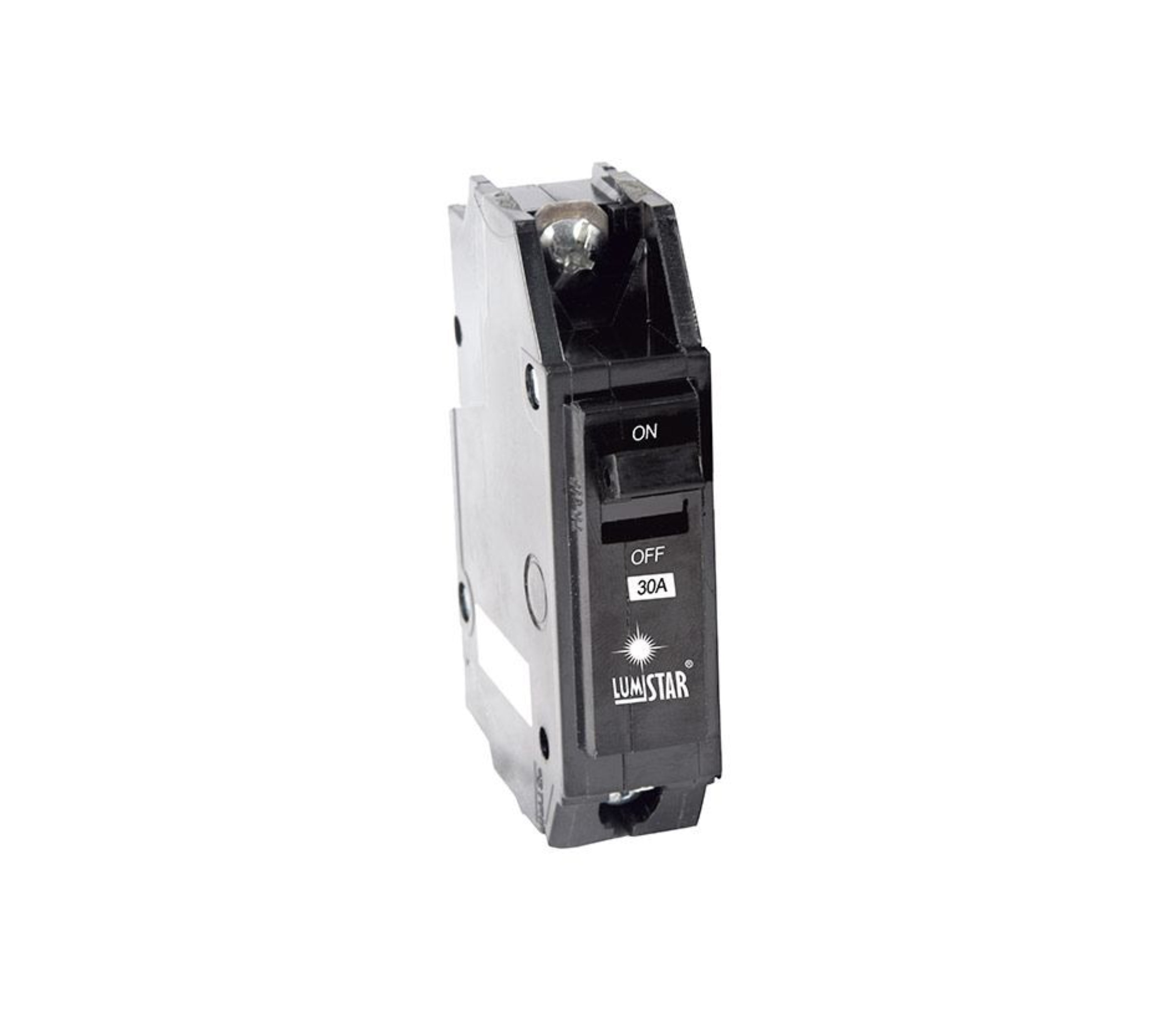 Lumistar 1-Pole Surface Mount Circuit Breaker - 15A, 120/240V, for Home Electrical Panels & DIY Projects