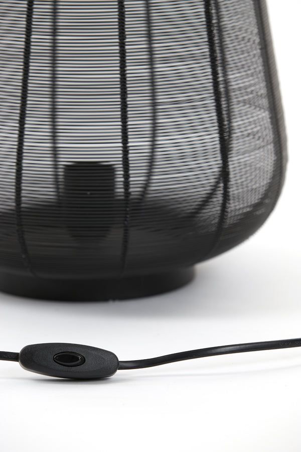 Adeta Modern Table Lamp - Matt Black & Gold Finish for Bedroom, Living Room, or Office Decor