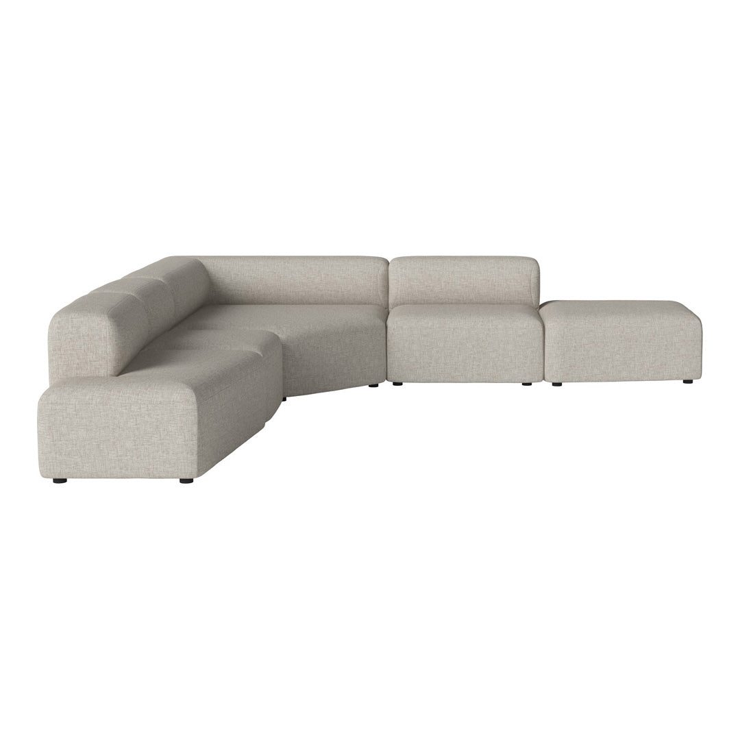 Modern L-Shaped Angle Corner Sofa with Open End & Chaise Lounge - Perfect for Small Spaces, Living Room, Apartment & Home Theater Seating