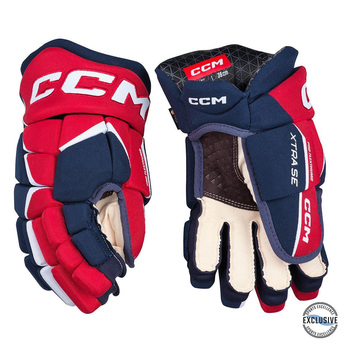 CCM Jetspeed XTRA SE Hockey Gloves - Senior Level Protective Gear for Ice Hockey Players - Perfect for Competitive Games & Practice Sessions