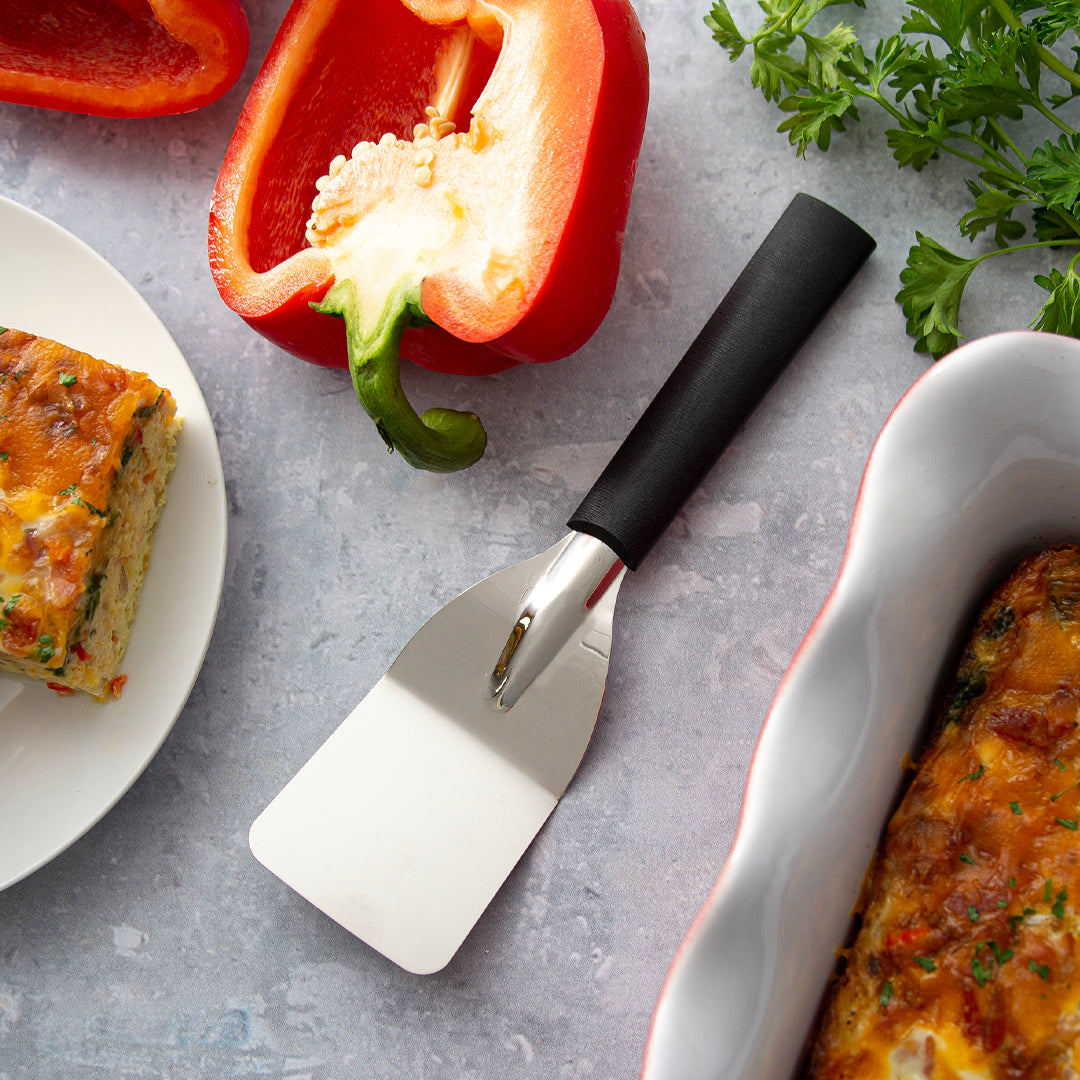 Mini Server Spatula - Small Stainless Steel Bar Spoon for Mixing, Stirring & Serving - Perfect for Bartenders, Home Bars & Cocktail Making