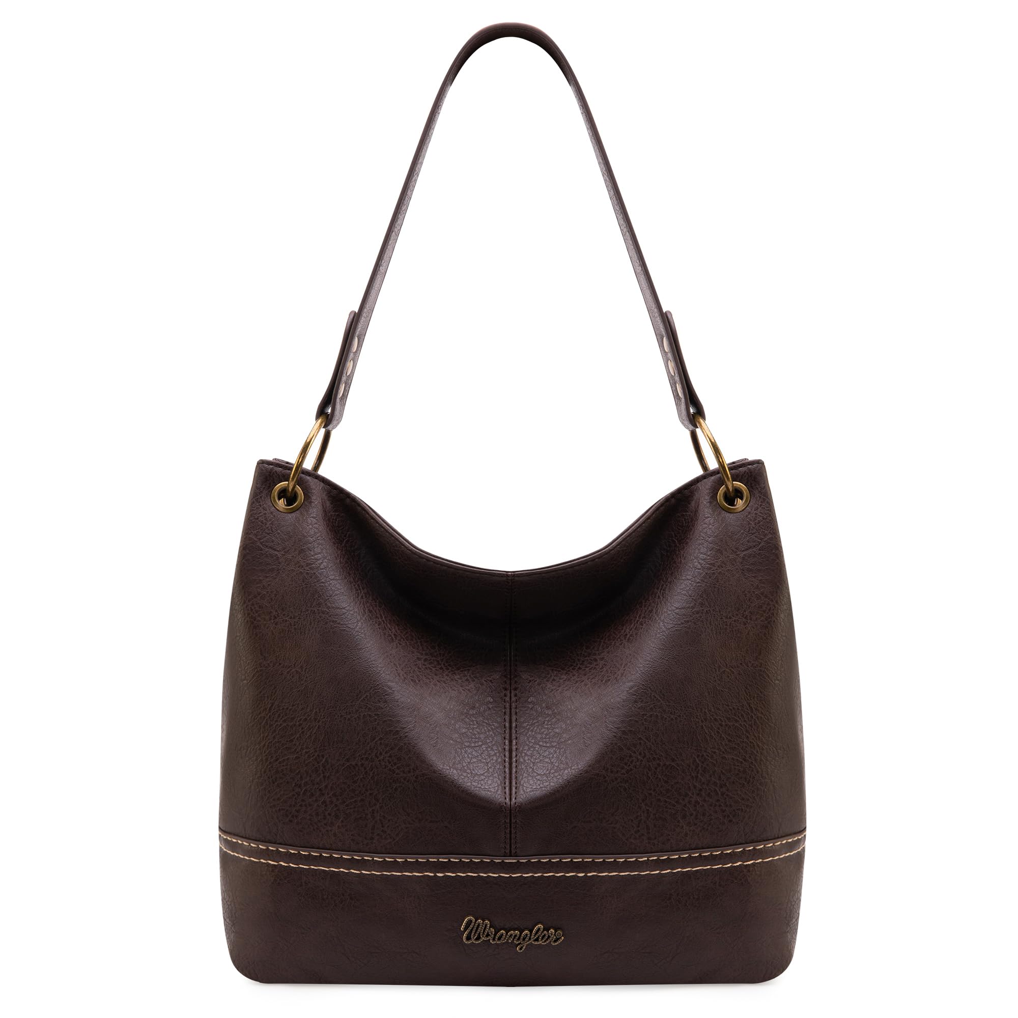 Wrangler Vegan Leather Hobo Bags for Women - Stylish Top Handle Shoulder Purses & Handbags for Work, Travel & Everyday Use