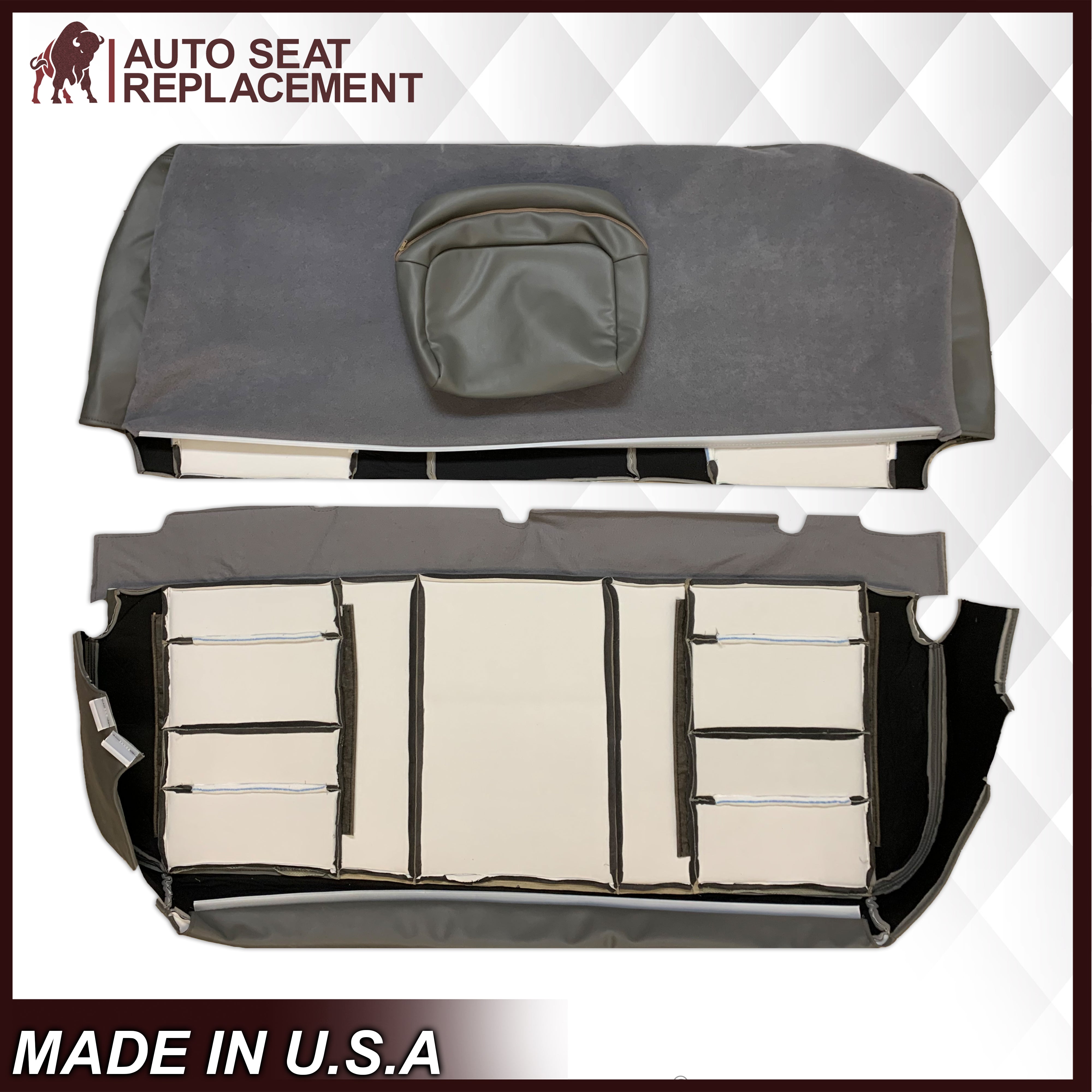 2003-2007 Ford F250 F350 F450 Super Duty Front & Rear Row Genuine Leather Seat Covers - Perforated Full Bench Design for Comfort & Style - Perfect for Truck Upgrades, Road Trips & Off-Road Adventures