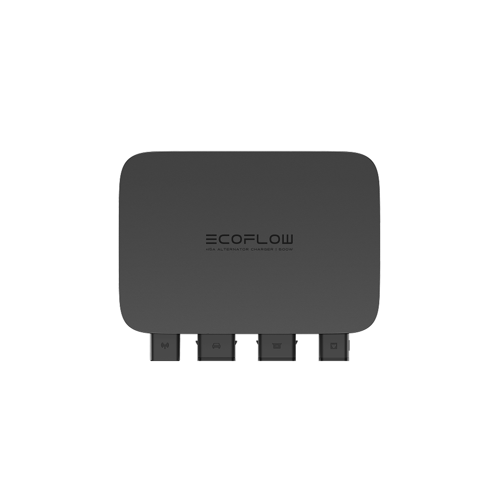 EcoFlow 500W Alternator Charger for RV, Boat & Off-Grid Power - Fast Car Battery Charging Solution for Camping & Emergency Preparedness