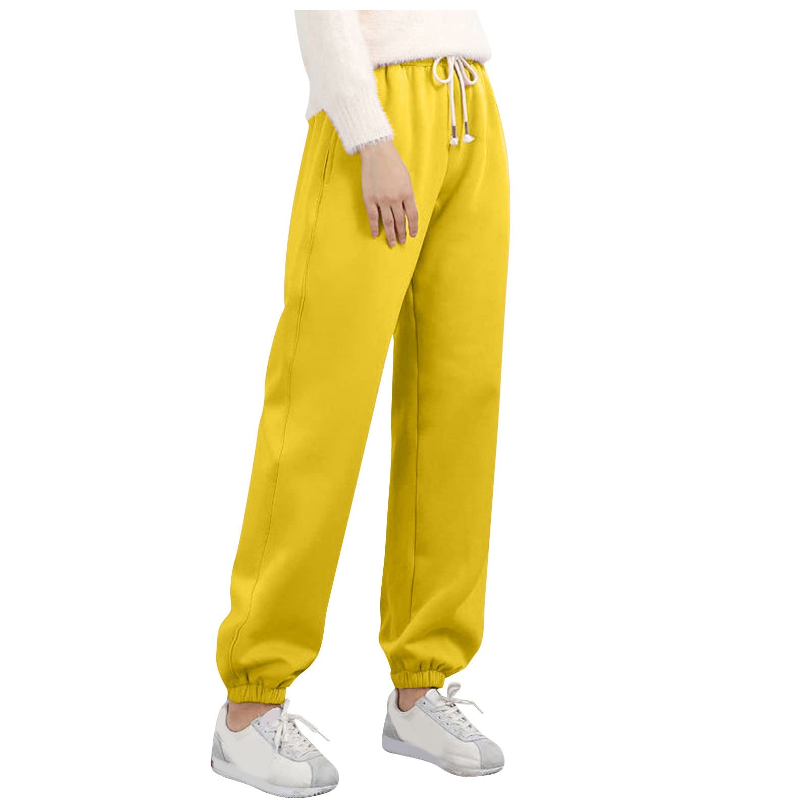 Women's Autumn Casual Cropped Pants - High Waist Solid Dressy Trousers with Pockets & Bow Tie Detail | Perfect for Office Wear, Date Nights & Fall Fashion Outfits