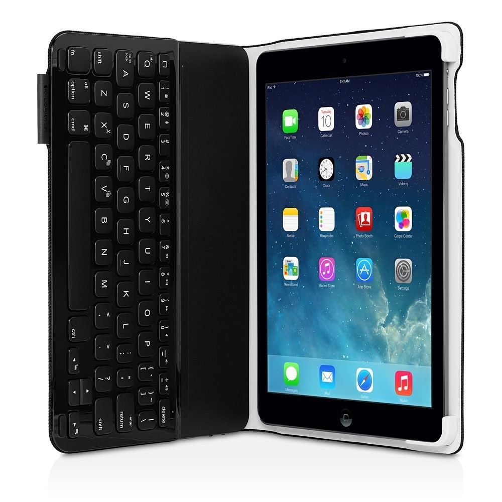 Logitech Ultrathin Folio Keyboard Case for iPad Air - Slim Bluetooth Keyboard Cover (Compatible with iPad Air 1st Gen, Not for iPad Air 2) - Perfect for Typing, Work & Travel