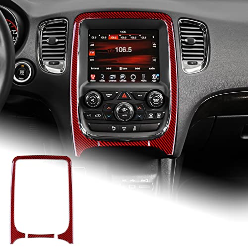 Center Console Cover Black with Red