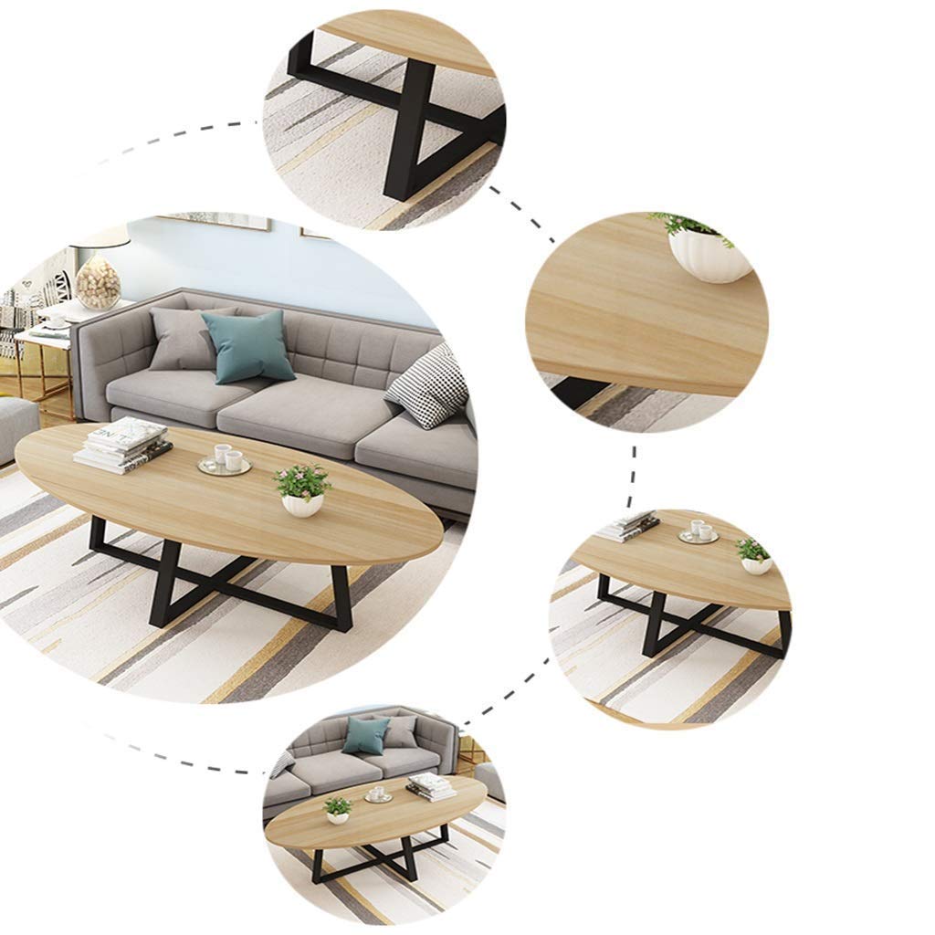 Round Coffee Table for Living Room - Small Apartment Side Table, Sofa Table & Balcony Tea Table - Black Modern Furniture for Home Decor & Compact Spaces