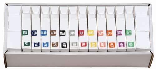 Doctor Stuff - Monthly File Folder Labels, January to December Complete Set, 1/2