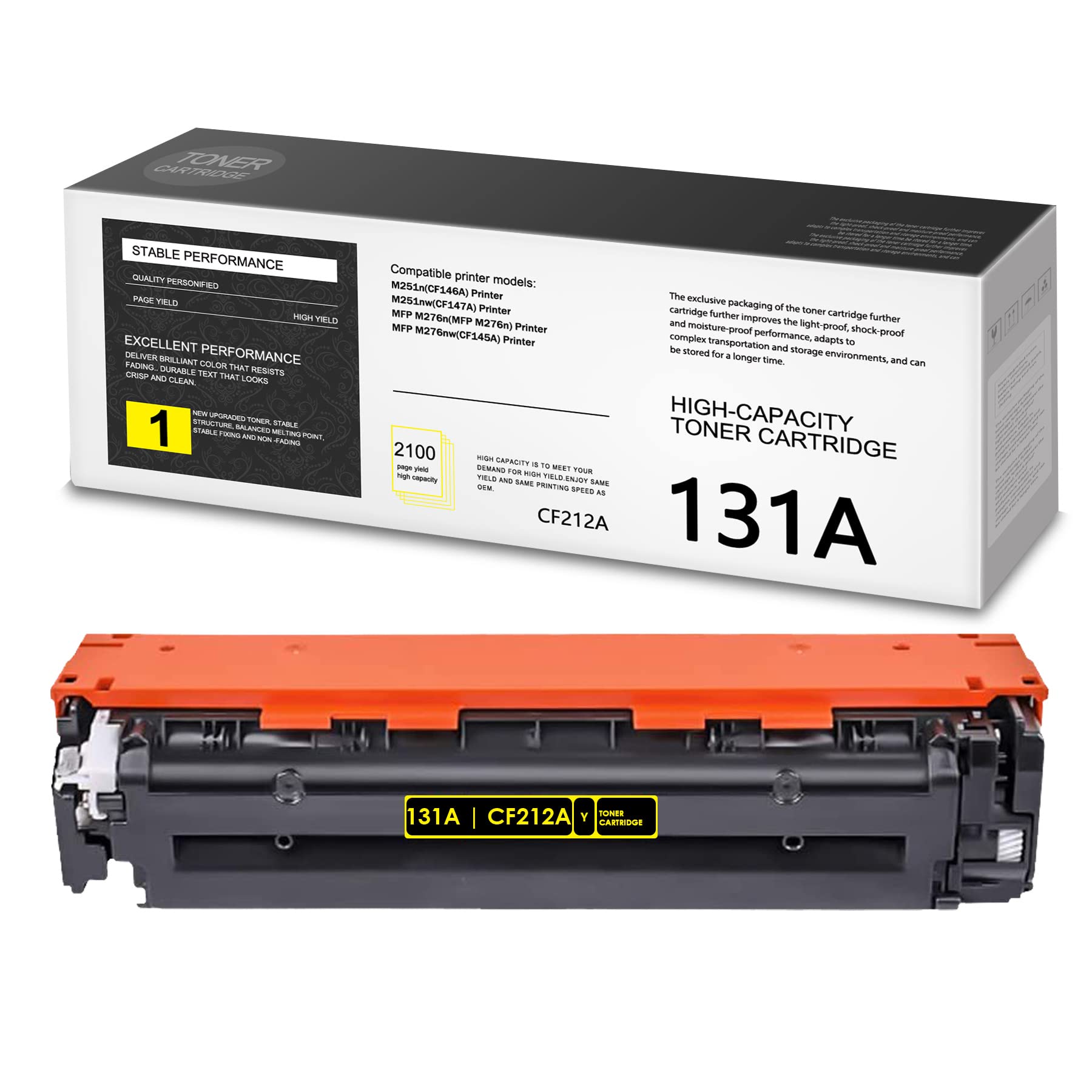 THUYAO 131A | CF212A Compatible Yellow Toner Cartridge Replacement for HP M276n M276nw M251nw M251n Printers - High Yield Printing for Home & Office Use