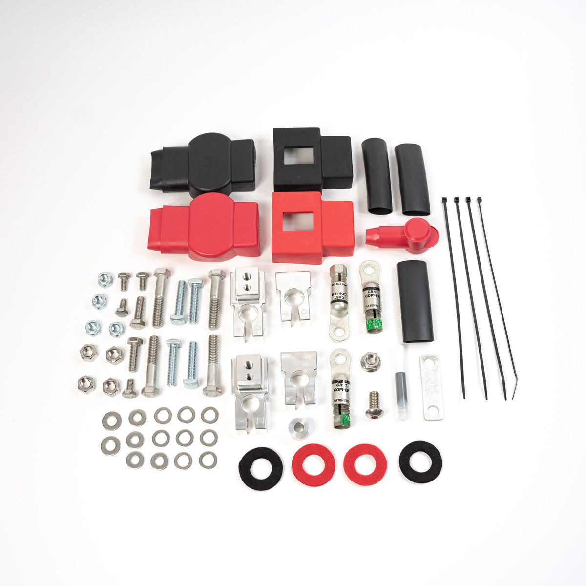 2022 Ford Super Duty F250 F350 F450 SDHQ Built Billet Battery Terminal Kit - Heavy Duty Truck Battery Upgrade for Off-Road & Towing