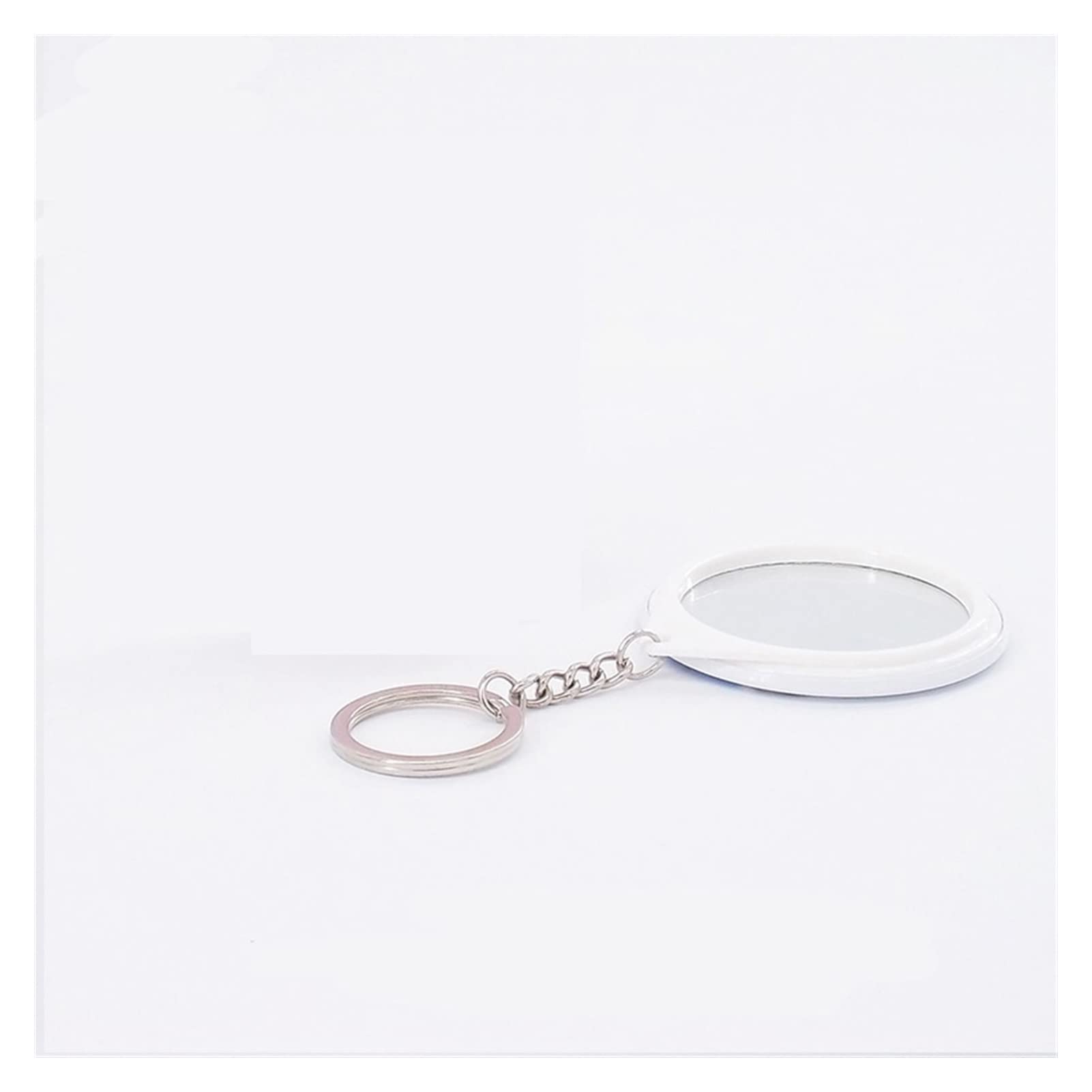 Premium 44mm & 58mm Keychain Bottle Opener Badge Button Supplies - 50 Sets for Professional Badge Button Maker Machines (Mirror Finish, 44mm) - Perfect for DIY Crafts, Event Giveaways, and Promotional Merchandise