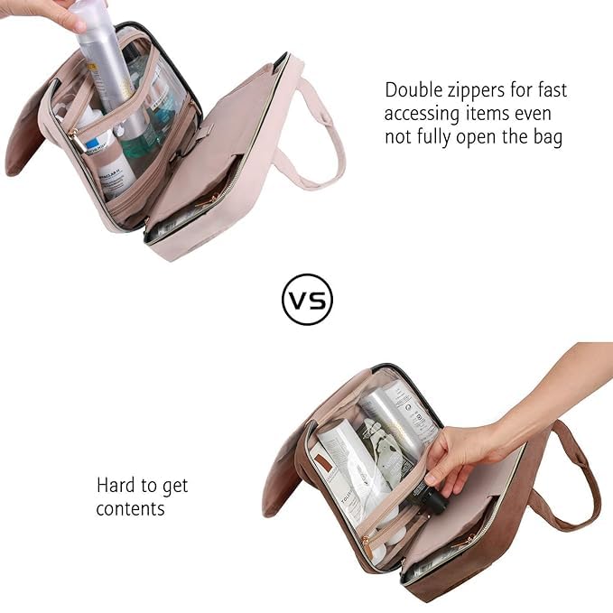 AVENUX Waterproof Hanging Toiletry Bag for Travel - Medium Size for Cosmetics & Toiletries