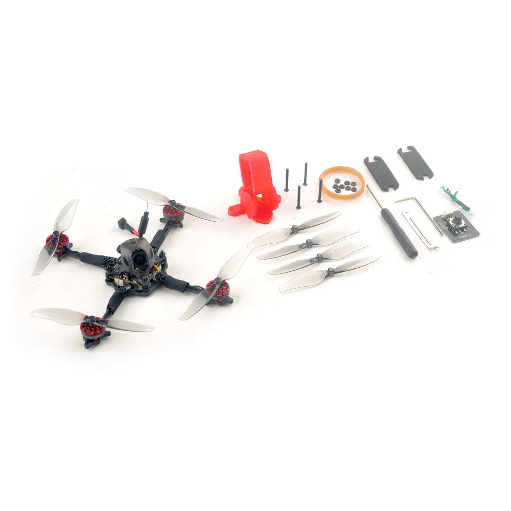 Happymodel Crux3 1S ELRS FPV Drone - Compatible with CaddxFPV Peanut & Insta360 GO2 - Lightweight Toothpick Quadcopter for Racing and Aerial Photography