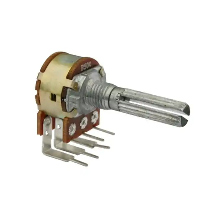 SP B50K Ohm Dual Linear Taper 6-Pin Rotary Potentiometers (Pack of 5) - Perfect for Audio Equipment, Guitar Pedals & DIY Electronics Projects
