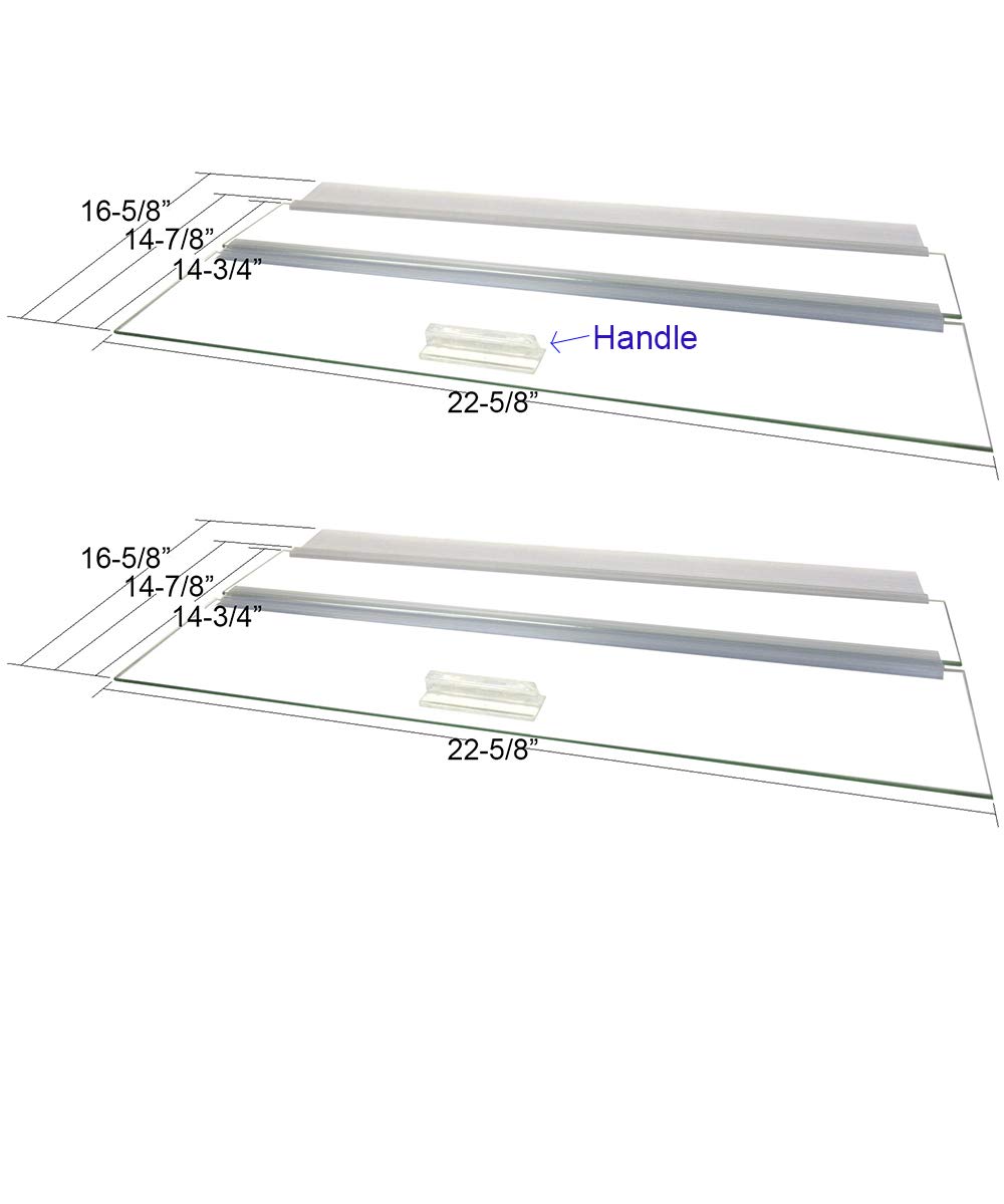 Premium Glass Canopy for Aquariums 10-200 Gallon - Fits Tanks With/Without Center Braces (48